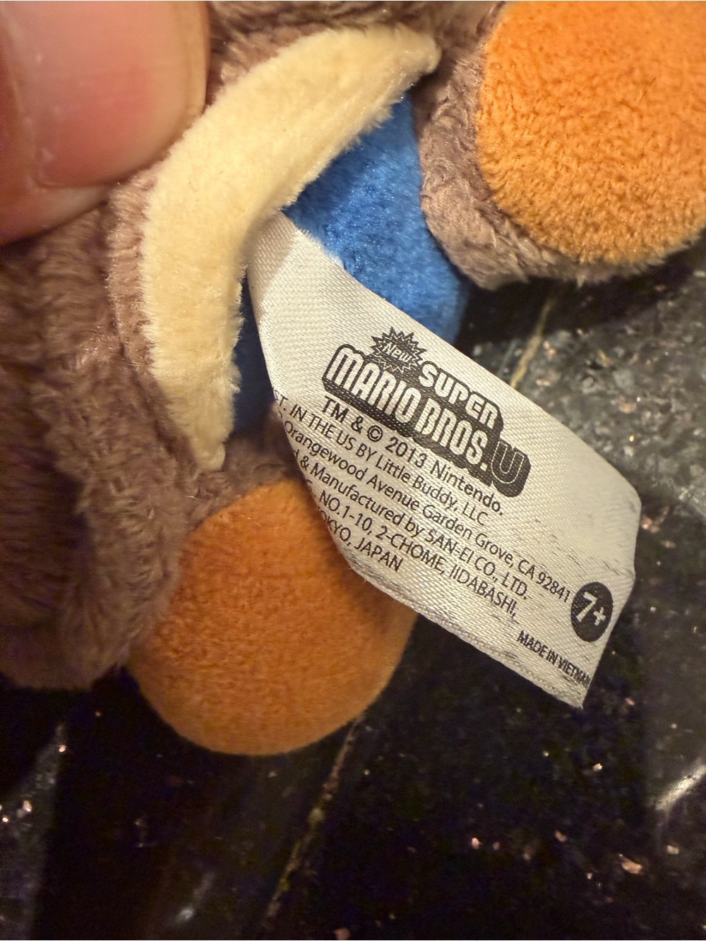 TOAD Flying Squirrel Suit 8" Plush Super Mario Bros. 2013 - Picture 7 of 7
